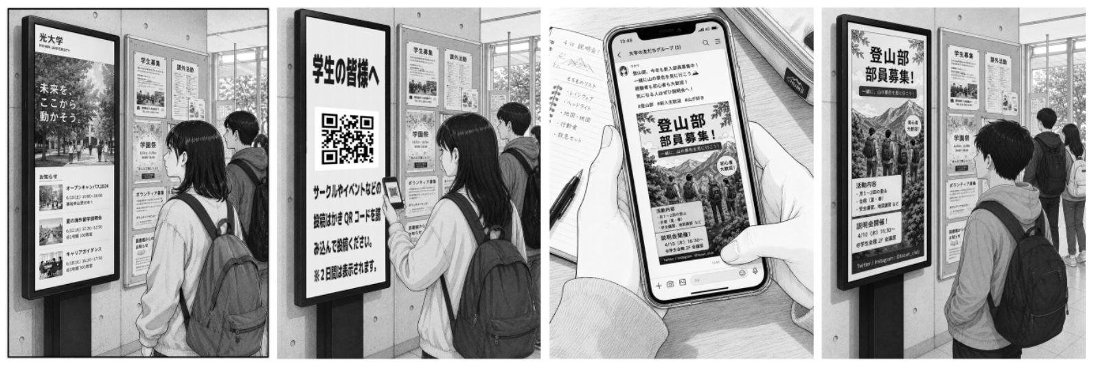大学・学校・公共施設での導入シーン
